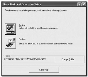  typical.Visual Basic 6.0 Enterprise Edition